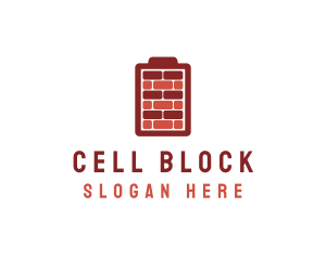 Charging Brick Wall logo design