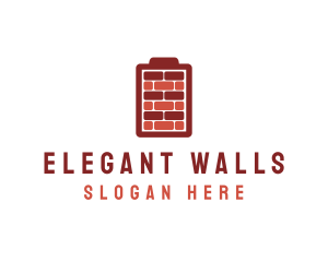 Charging Brick Wall logo design