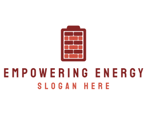 Charging Brick Wall logo design