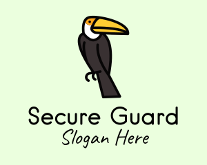 Perched Toucan Bird logo