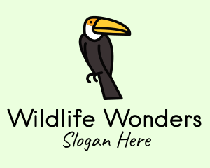 Perched Toucan Bird logo