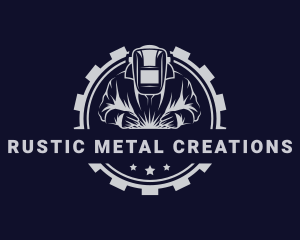 Metalwork Gear Welding logo design