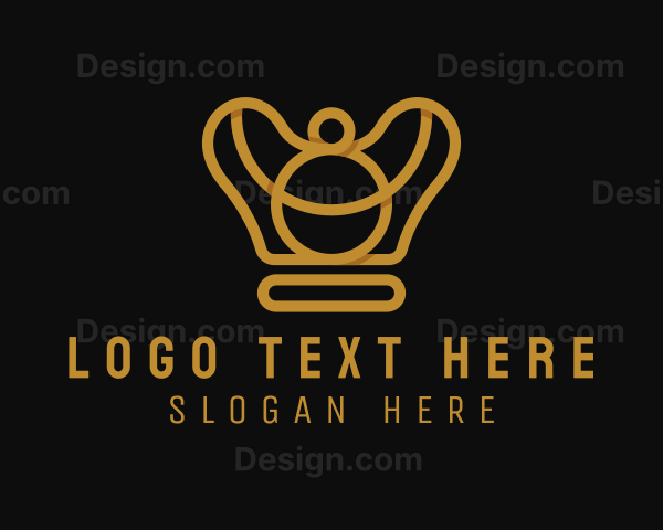 Elegant Gold Crown Logo