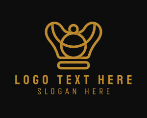 Elegant Gold Crown logo