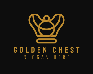 Elegant Gold Crown logo design