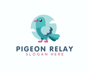 Dove Pigeon Bird logo