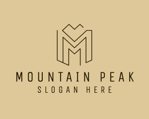 Mountaineer Nature Peak logo design