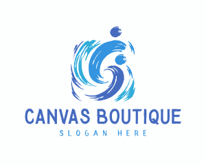 Colorful Artsy Brushstroke logo