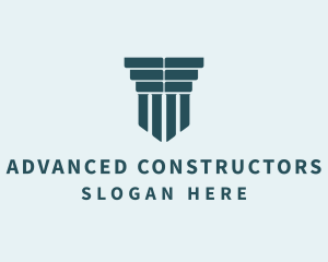 Finance Builder Column logo design