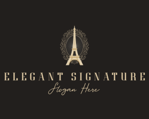 Elegant Paris Architecture logo design