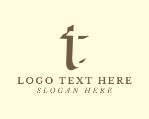 Writer Author Letter T logo