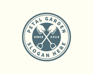 Yard Gardening Shovel logo design