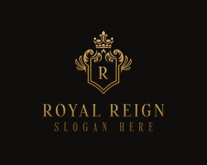 Royal Shield Crown logo design