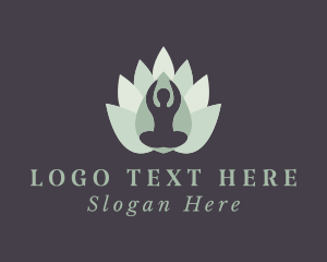 Yoga Lotus Petals logo