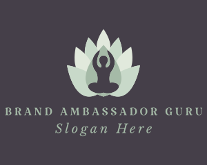 Yoga Lotus Petals logo design