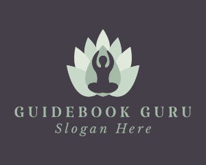 Yoga Lotus Petals logo design