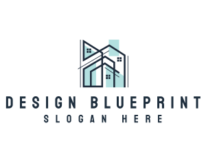 Construction Architecture Blueprint logo