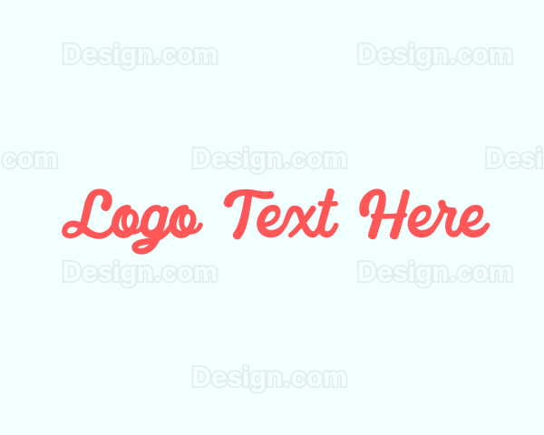 Feminine Script Wordmark Logo