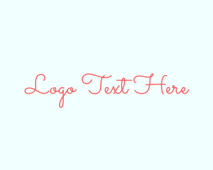 Feminine Script Wordmark logo