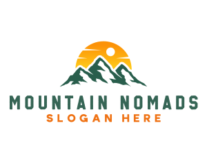 Mountain Adventure Traveler logo design