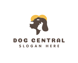 Dog Cat Pet Care logo design