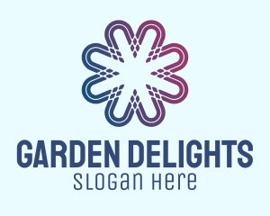 Gradient Flower Pattern  logo design