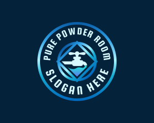 Pure Liquid Faucet logo design