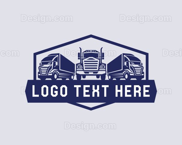 Trucking Logistics Delivery Logo