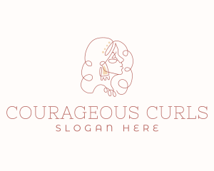 Jewelry Luxury Curl logo design