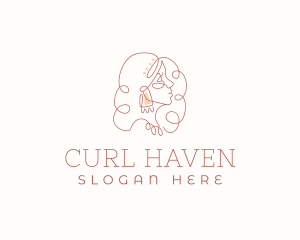 Jewelry Luxury Curl logo design