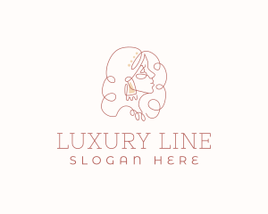 Jewelry Luxury Curl logo design