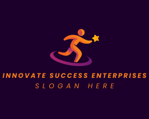 Human Leader Success logo design