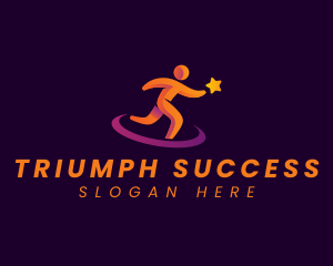 Human Leader Success logo design