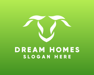 Leaf Animal Horns Logo