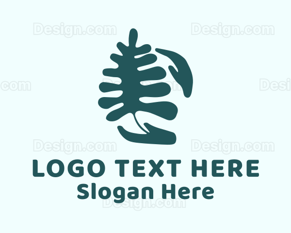 Leaf Gardening Hands Logo