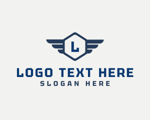 Hexagon Flight Wings Logistics logo