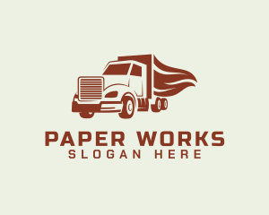 Transport Freight Truck Logo