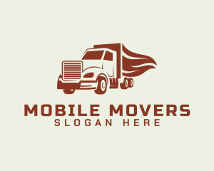 Transport Freight Truck logo design