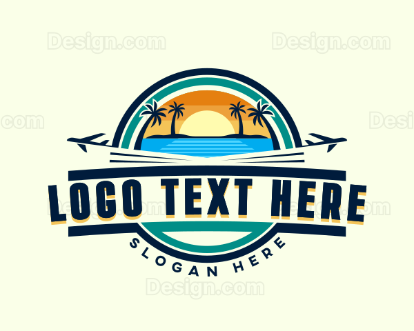 Tourist Beach Getaway Logo