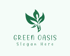 Green Plant Man logo design