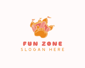 Orange Bounce House logo design