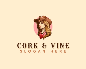 Western Cowgirl Rodeo logo design