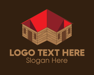 Isometric Cabin House Logo