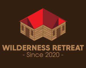 Isometric Cabin House logo