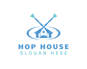 Pressure Washing House logo design