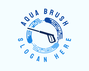 Blue Water Washer logo design