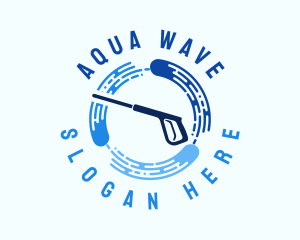 Blue Water Washer logo design