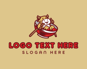 Mascot - Chinese Ox Restaurant logo design