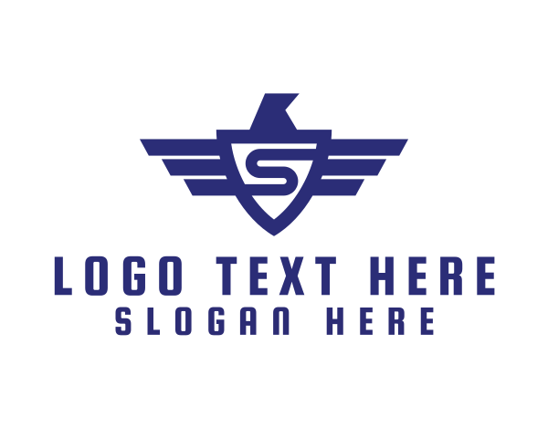 Blue Eagle logo example 4