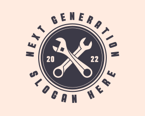 Wrench Tool Hardware Logo